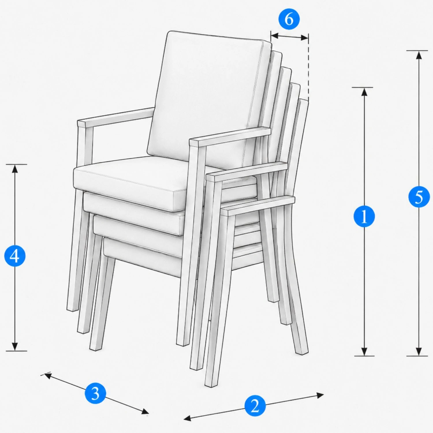 Custom Made Chair Stack Cover